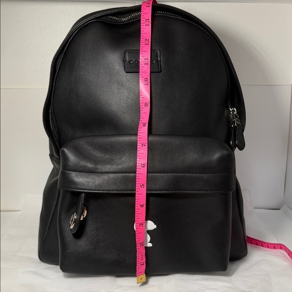 Coach Snoopy Limited Edition Black Leather Backpack - Picture 14 of 17